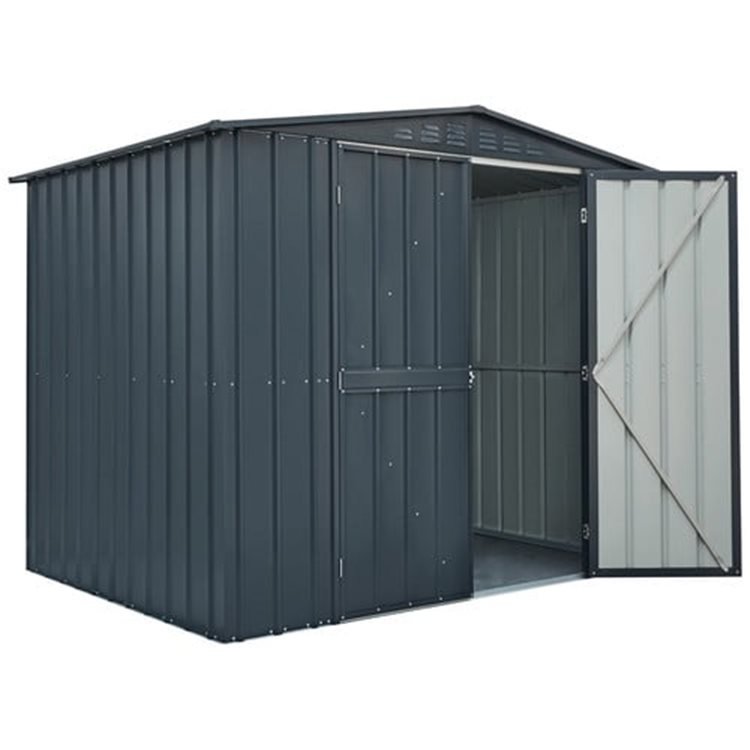 Globel 8′x6′ Double Hinged Apex Metal Shed