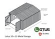 LOTUS 10' X 15' Utility Garage - Anthracite Grey (SOLID) - BI-FOLD HINGED DOORS