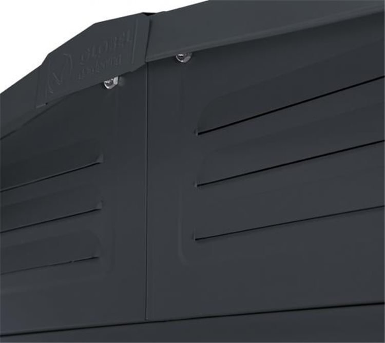 LOTUS 10' X 19' Utility Garage - Anthracite Grey (SOLID) BI-FOLD HINGED DOORS