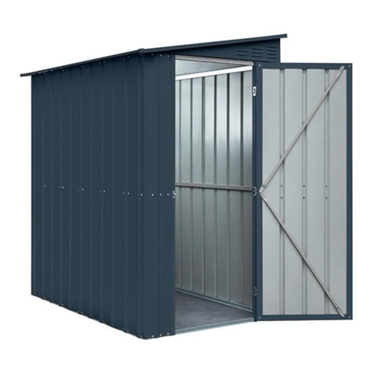 LOTUS 4' X 6' Lean to Shed - Anthracite Grey (SOLID)