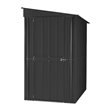 LOTUS 4' X 8' Lean to Shed - Anthracite Grey (SOLID)