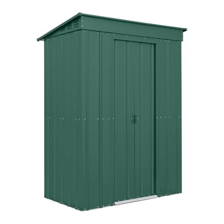 LOTUS 5' X 3' Pent Shed - Heritage Green (SOLID)