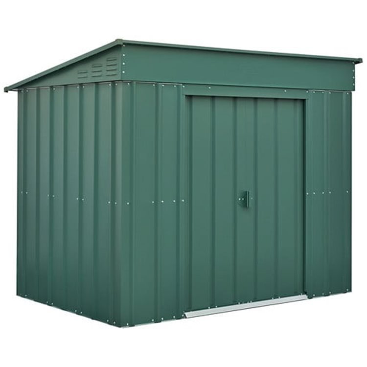 LOTUS 6 X 4 Low Pent Shed - Heritage Green (SOLID)