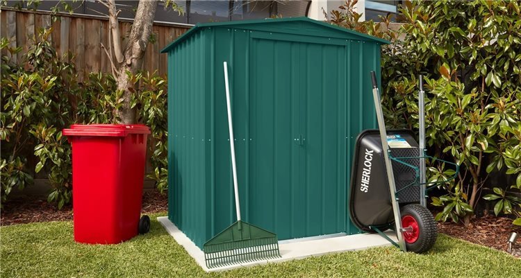 LOTUS 6' X 3' Apex Shed - Heritage Green (SOLID)