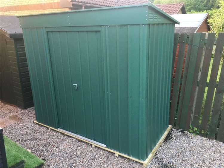 LOTUS 6' X 4' Pent Shed - Heritage Green (SOLID)
