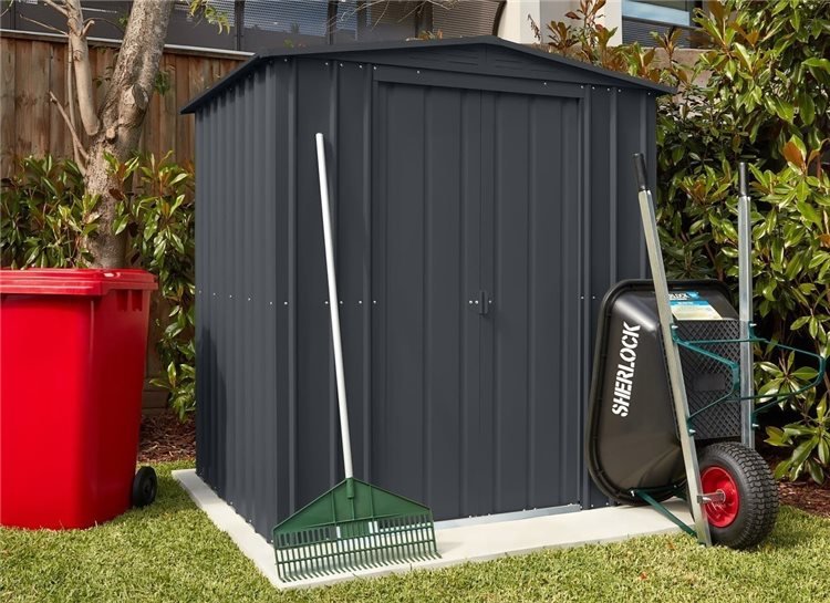 LOTUS 8' X 3' Apex Shed - Anthracite Grey (SOLID)