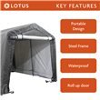 Lotus Populus Pop Up Portable Fabric Shed