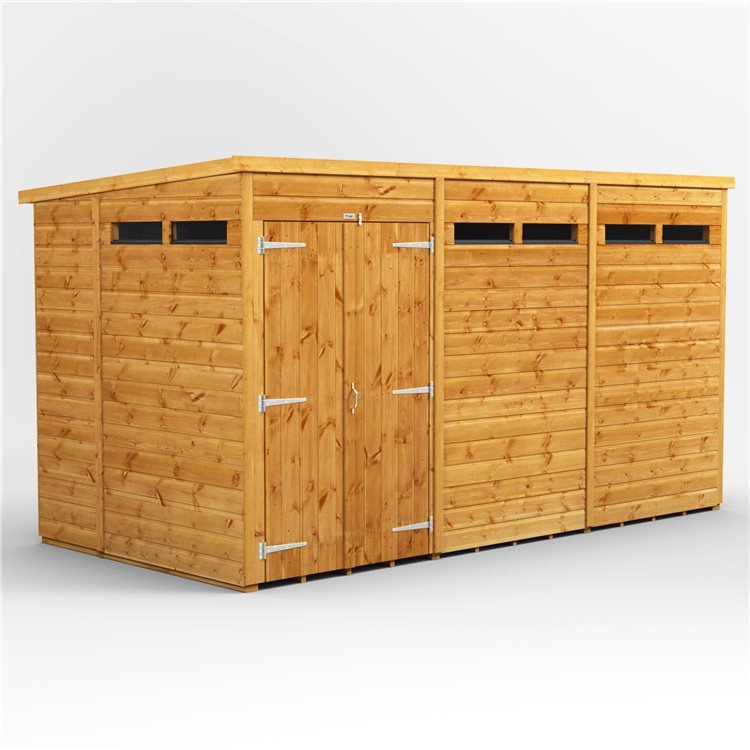 Power Timber Security Pent Shed