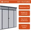 Lotus Canto Pent Plastic Shed